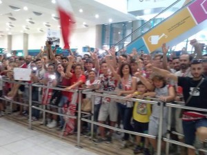 bari tifosi aeroporto