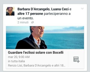 evento facebook eclissi di sole