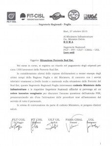 lettera sindacati fse