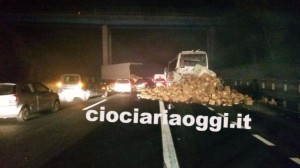 tir frosinone-ceprano incidente