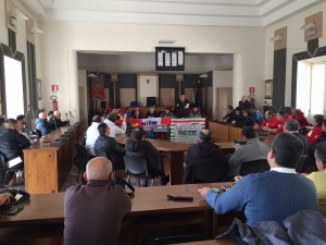 sit-in ilva consiglio comunale taranto