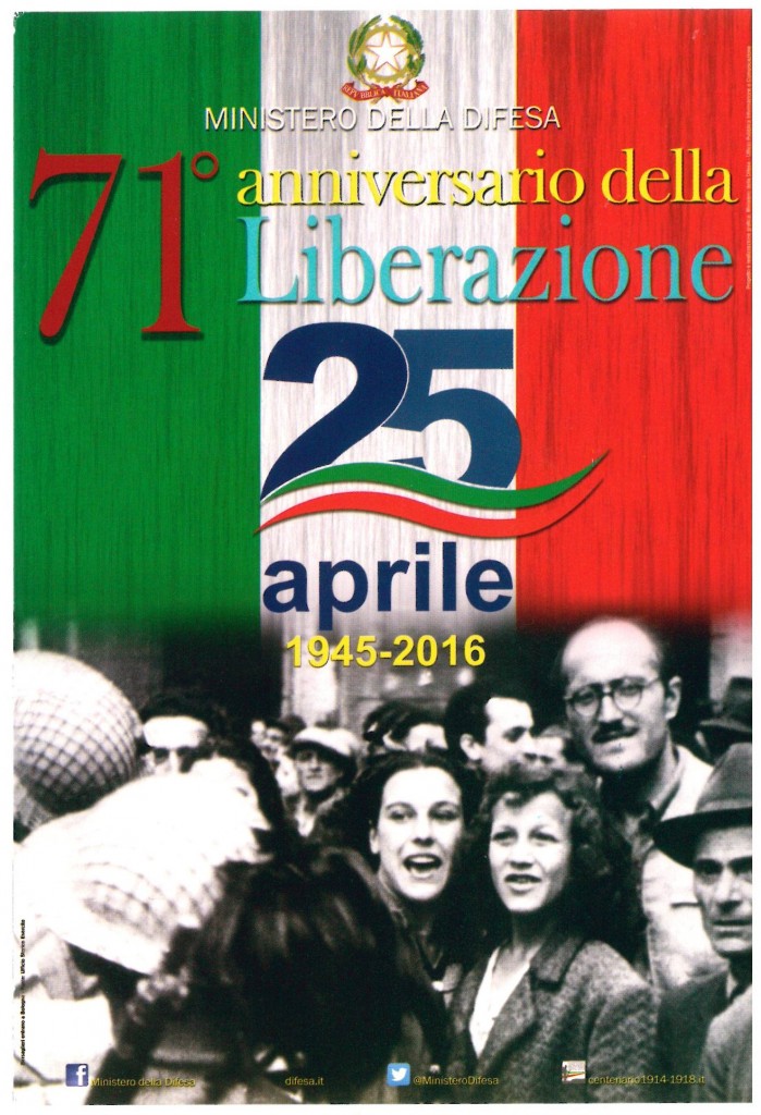 25 APRILE 71° ANNIVERSARIO LIBERAZIONE