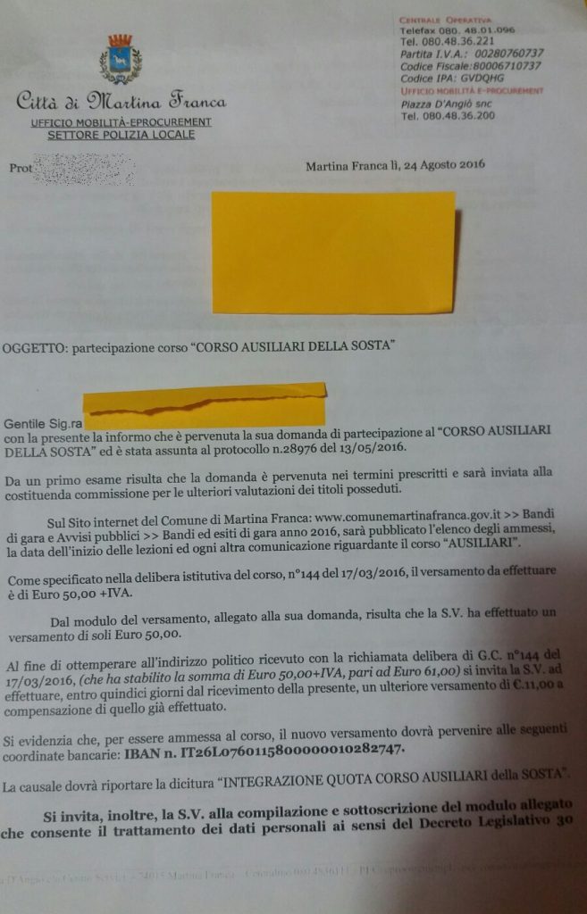 martina lettera corso ausiliari 1