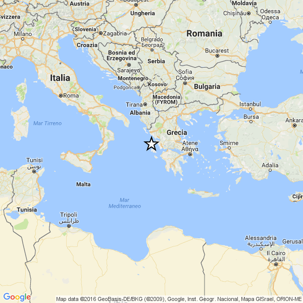 terremoto costa ionica greca