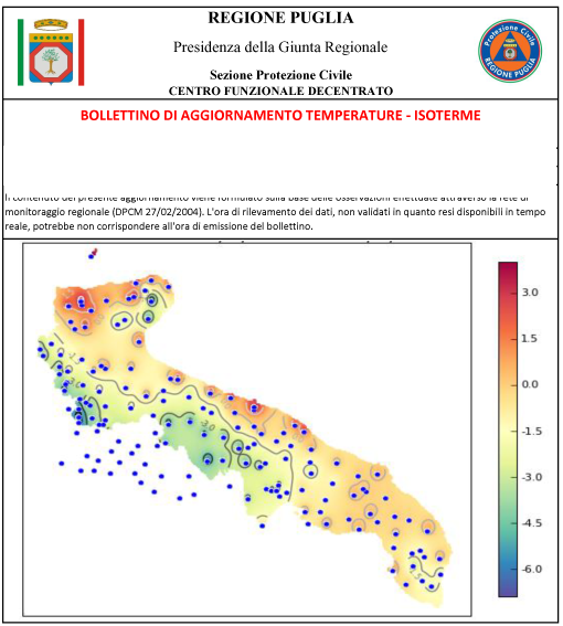 temperature puglia 8 gennaio 2017 ore 14 1