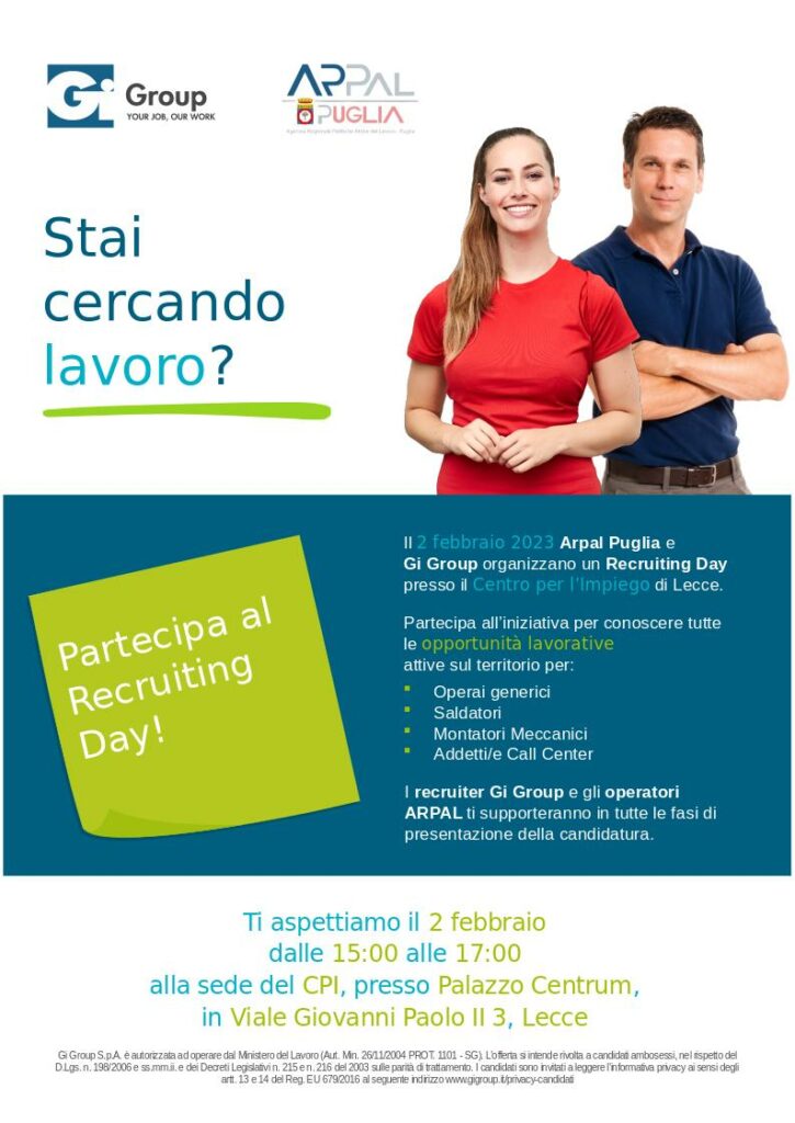 locandina recruiting day