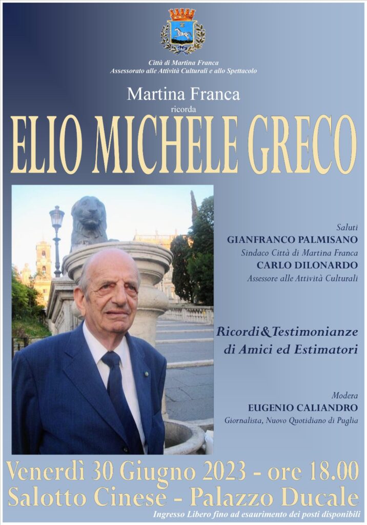 iniziativa in ricordo di elio greco