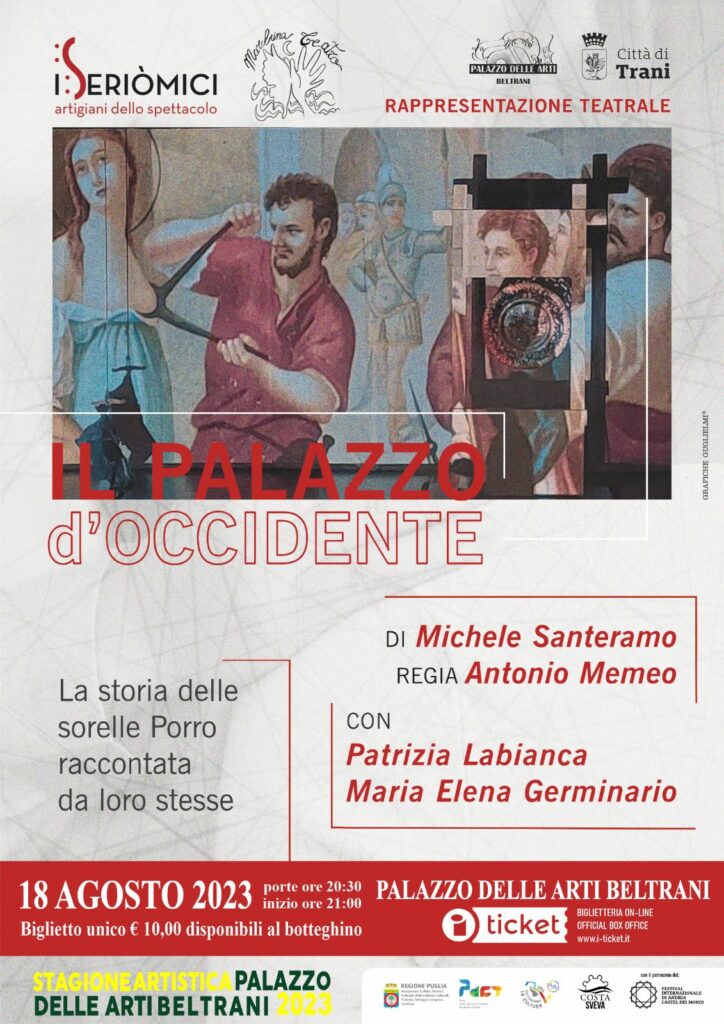 Locandina Il Palazzo dOccidente 18 agosto Palazzo delle Arti Beltrani