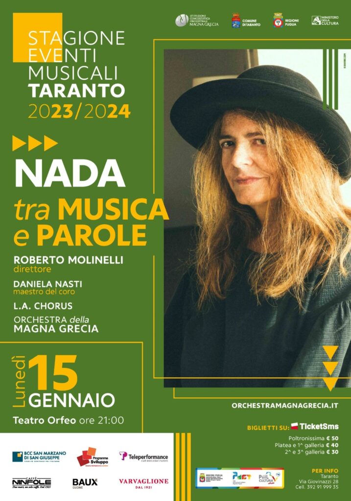 Nada Taranto lunedi 15 gennaio