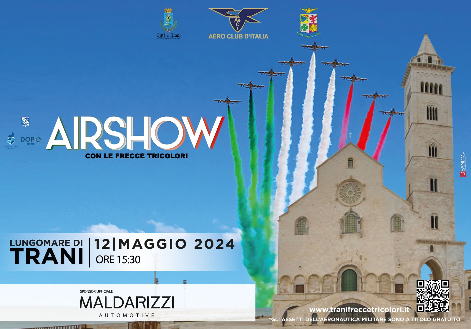 Frecce tricolori a Trani il 12 maggio Noi Notizie.