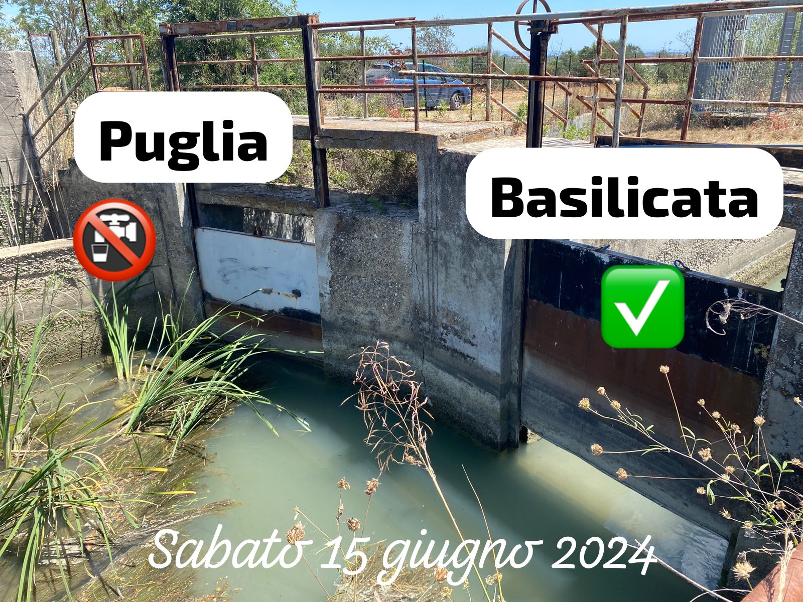 Acqua dalla diga lucana: “canali a secco nel tarantino, in Basilicata no” VIDEO Cia Puglia: "totale chiusura" della paratoia"