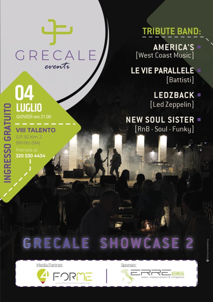 Loc. Grecale eventi, 4 luglio, secondo showcase