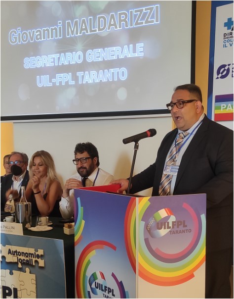 GIOVANNI MALDARIZZI SEGRETARIO PROVINCIALE UIL FPL TARANTO