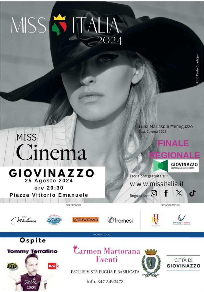 Miss Italia, a Giovinazzo si elegge Miss Cinema Puglia