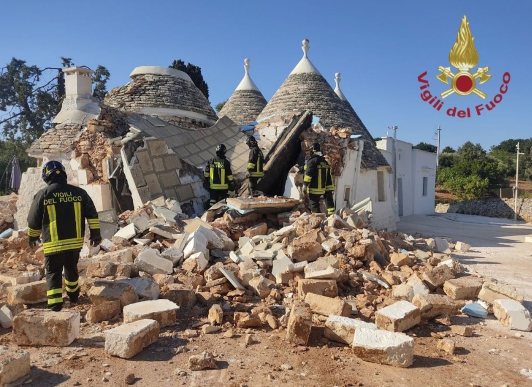 Esplosione trullo 