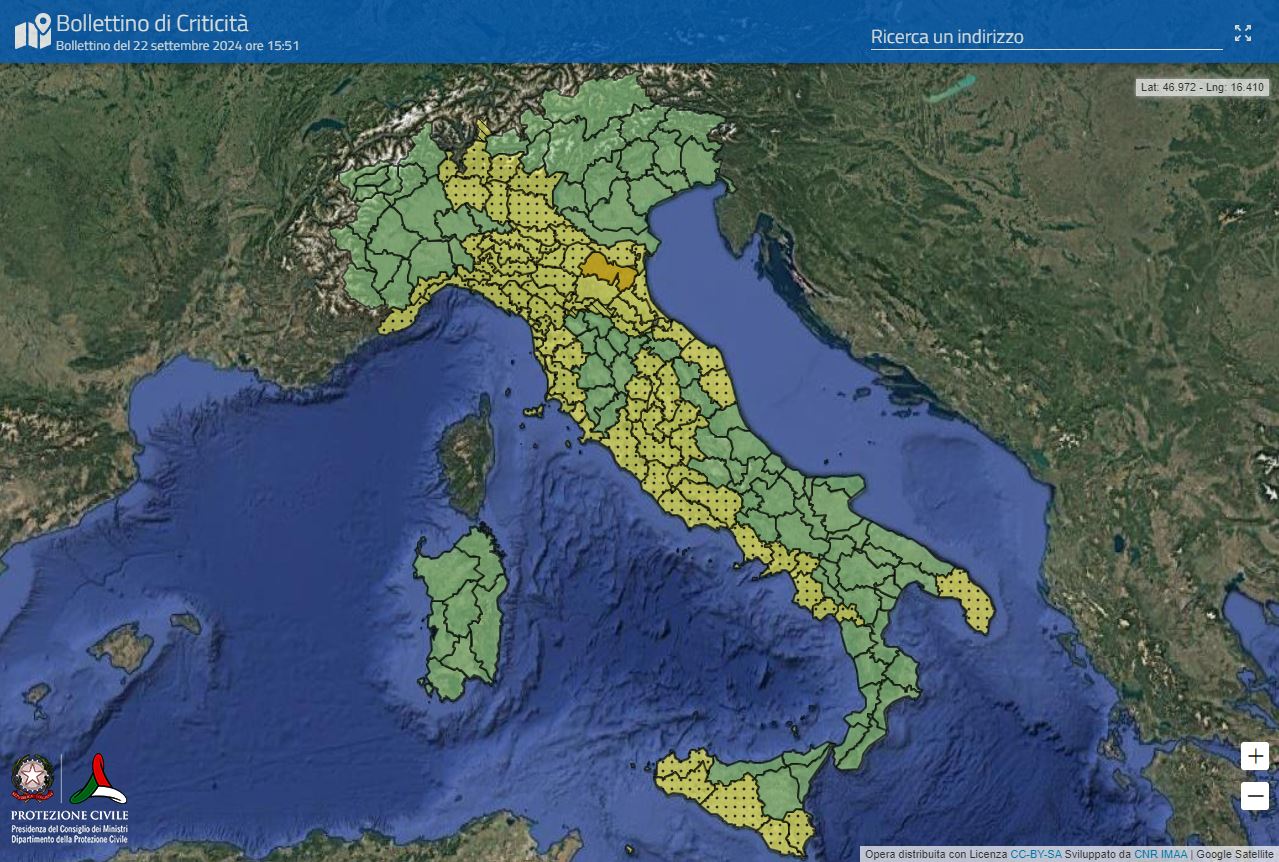 Maltempo: il Salento fra le zone d’Italia in allerta per temporali, Romagna in codice arancione Protezione civile, previsioni meteo