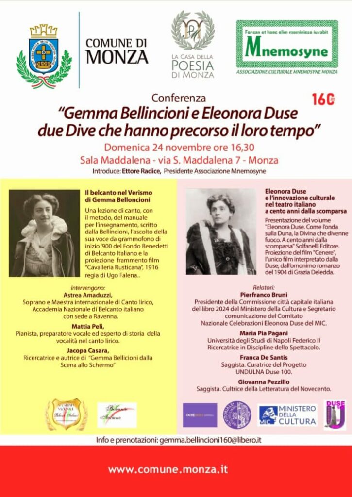 Conferenza Duse Bellincioni