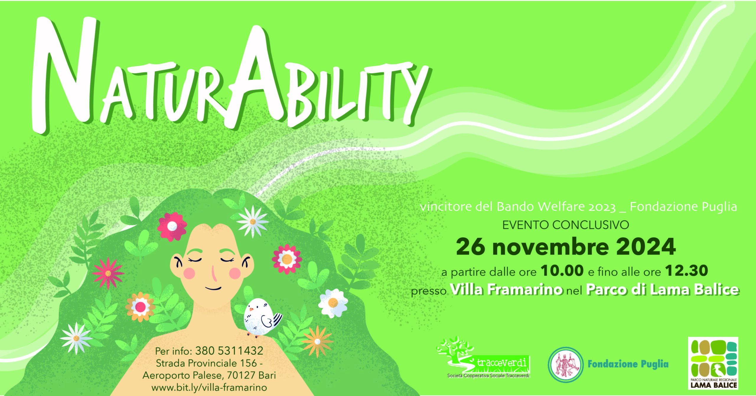 Bari: NaturAbility, domani evento conclusivo Tracceverdi cooperativa sociale