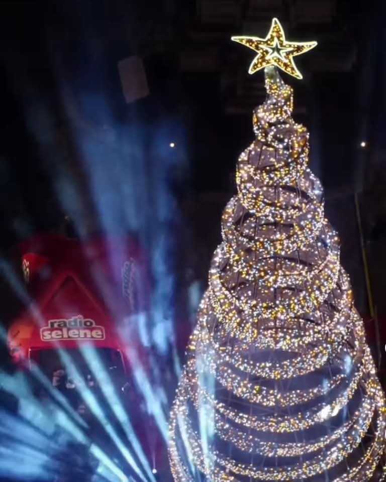 Albero di Natale in Piazza della Repubblica alto 18 metri