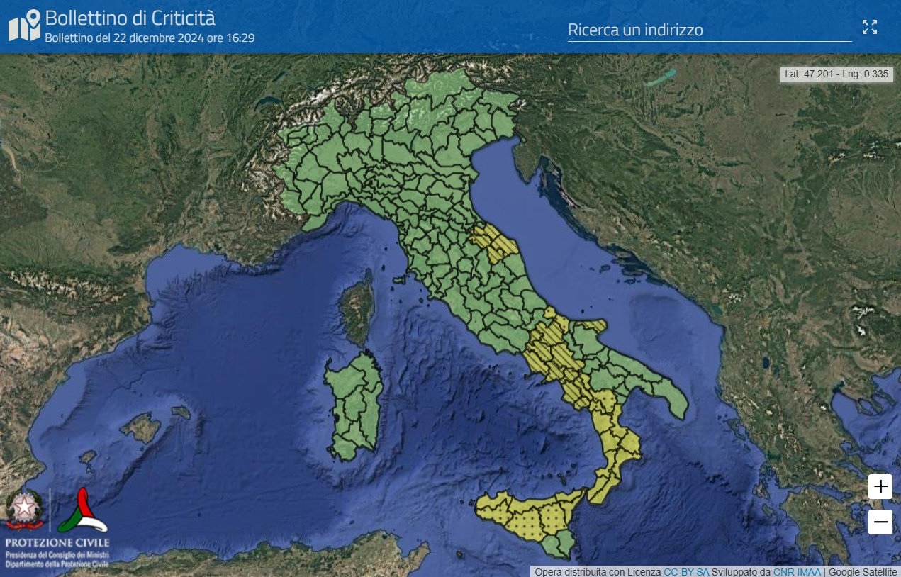 Maltempo: Gargano e Tremiti fra le zone d’Italia oggi in allerta per temporali, l’intera Puglia per vento fino a burrasca forte Protezione civile, previsioni meteo