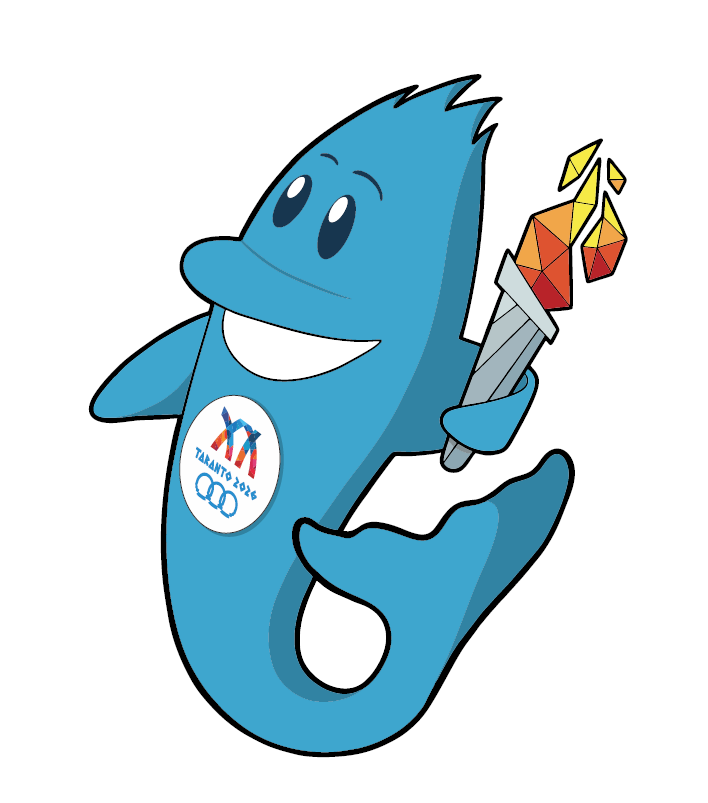 Ecco Ionios, mascotte dei Giochi del Mediterraneo di Taranto 2026 Il delfino simbolo della manifestazione