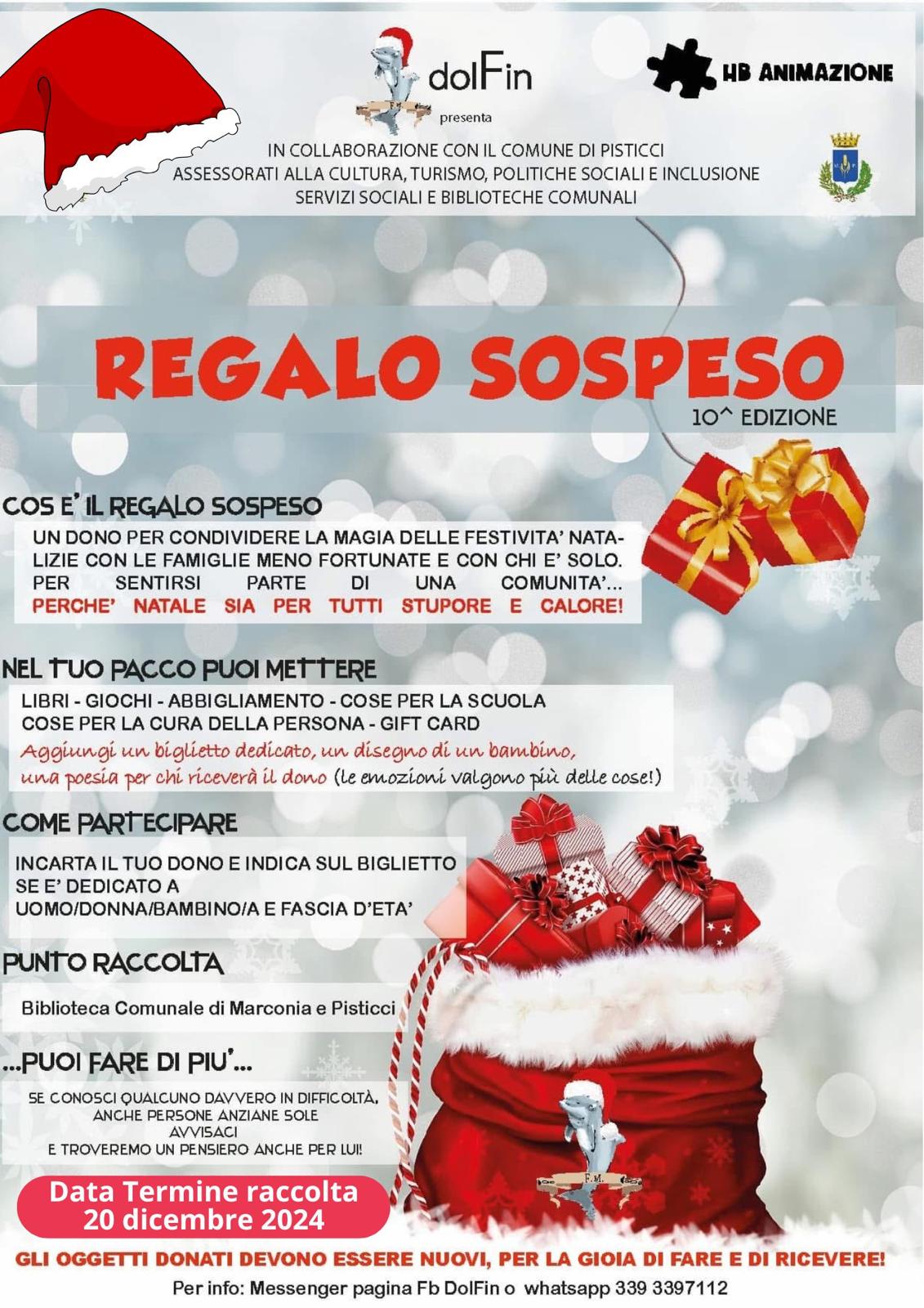 Pisticci: regalo sospeso In vista del Natale