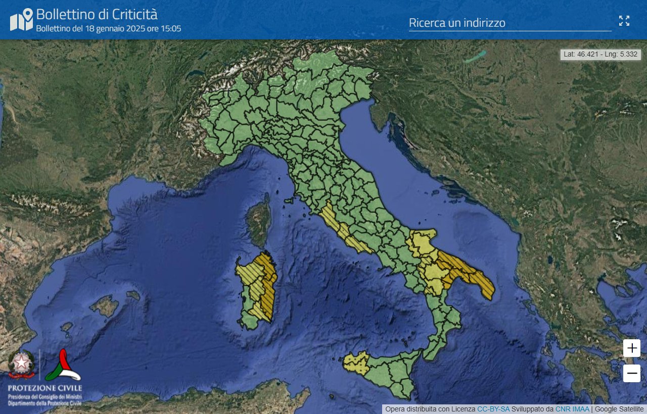 Maltempo: la Puglia fra le regioni oggi in allerta per temporali, codice arancione dal barese al Salento ...