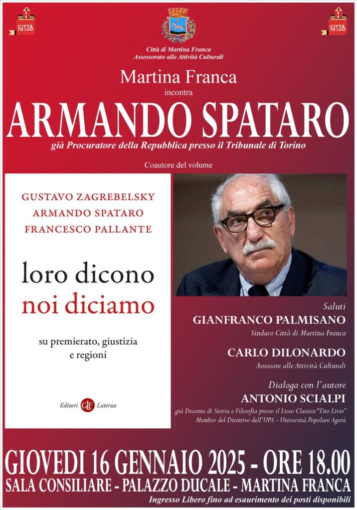 incontro con armando spataro martina 16 gennaio 25