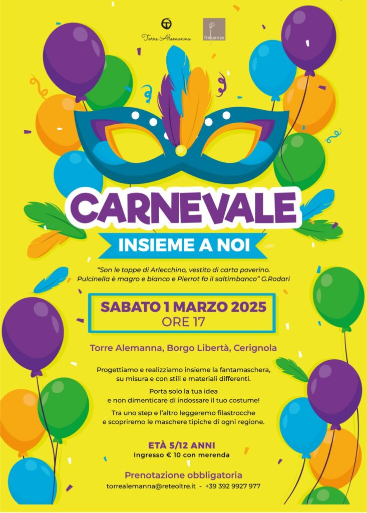 LOCANDINA CARNEVALE A TORRE ALEMANNA