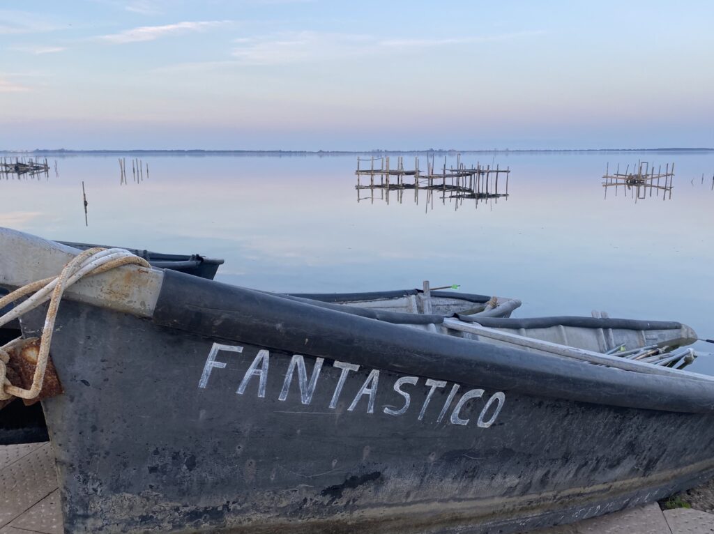 Lago di Lesina tramonto