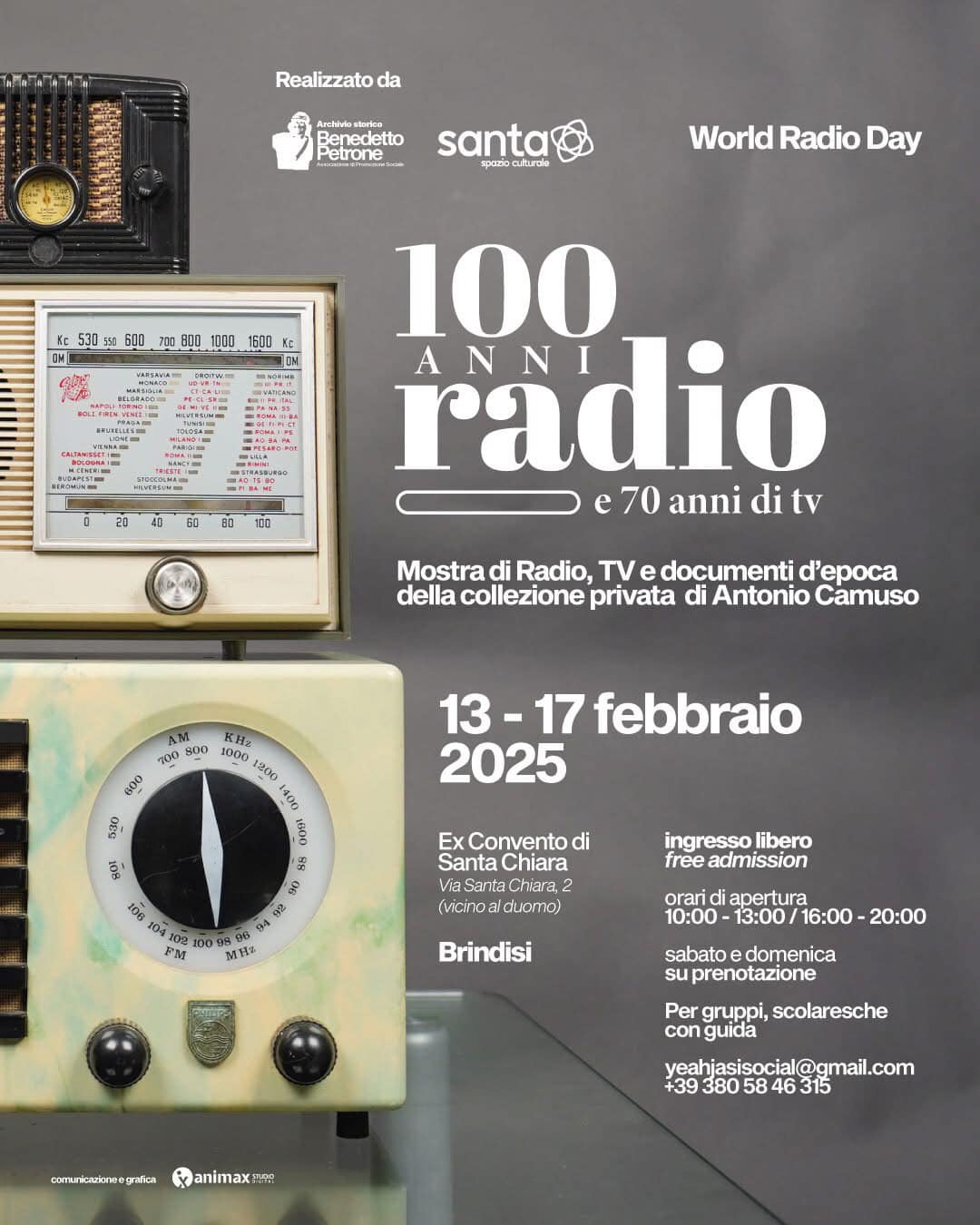 Brindisi: mostra su radio e tv La prossima settimana