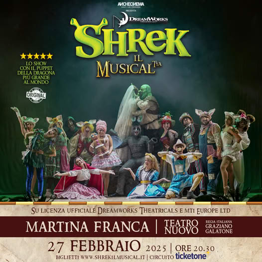 Shrek il musical locandina