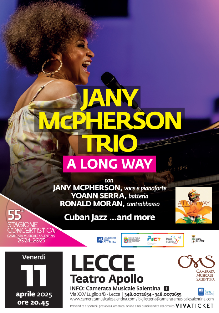 70x100 JANY MCPHERSON TRIO 11 APRILE 55Stg