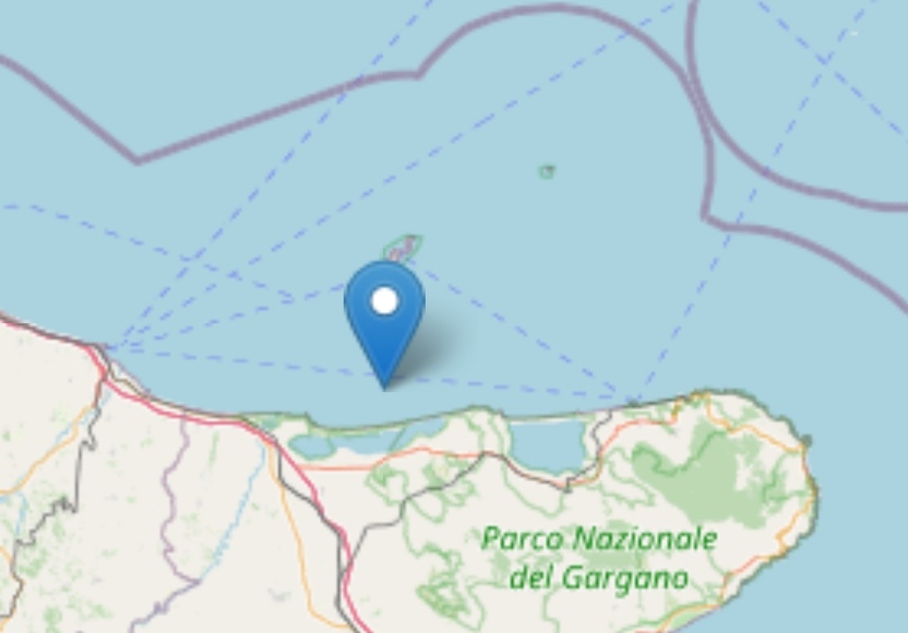 Costa garganica: sciame sismico dopo il terremoto di magnitudo 4,7 La scossa principale avvertita in buona parte della Puglia ed in altre regioni