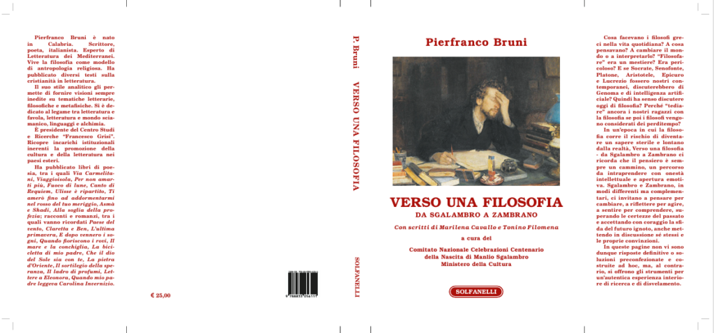 VERSO UNA FILOSOFIA COPERTINA